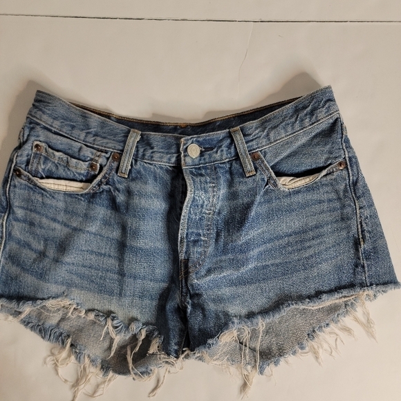 Levi's Pants - Levi's 501 Denim Shorts Sz 29 Cut-Off Button Fly 100% Cotton